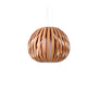 Natural cherry Poppy Suspension pendant light by LZF Lighting, showcasing its warm wood finish and modern organic design.