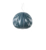 Natural cherry-colored Poppy Suspension light by LZF Lighting, showcasing its unique organic shape and warm glow.