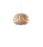 Natural cherry wood Poppy Suspension lighting fixture by LZF Lighting, featuring a sleek, modern design with warm wood tones.