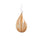 Raindrop Suspension pendant light by LZF Lighting featuring natural cherry wood finish and elegant, modern design.
