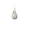 Raindrop Suspension by LZF Lighting, natural cherry wood pendant light with organic, droplet-shaped design.