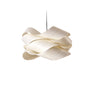 LZF Lighting Link Suspension light fixture in matte black with natural cherry wood accents, modern lighting design.