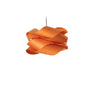 LZF Link Suspension lighting fixture in matte black with natural cherry wood accents, designed by LZF Lighting.