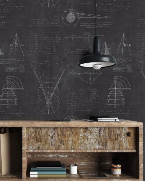 NEWTON GEOMETRY Wallpaper by Mindthegap