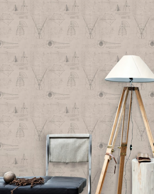 NEWTON GEOMETRY Wallpaper by Mindthegap