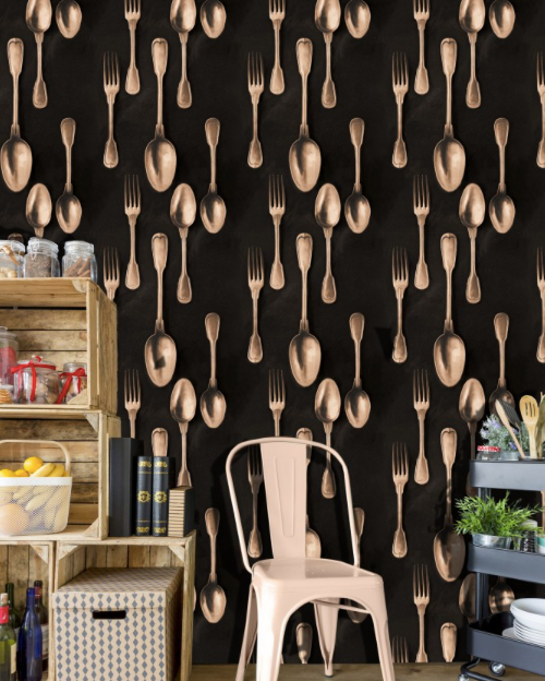 CUTLERY Wallpaper by Mindthegap