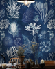 ALGAE Navy Blue Wallpaper by Mindthegap