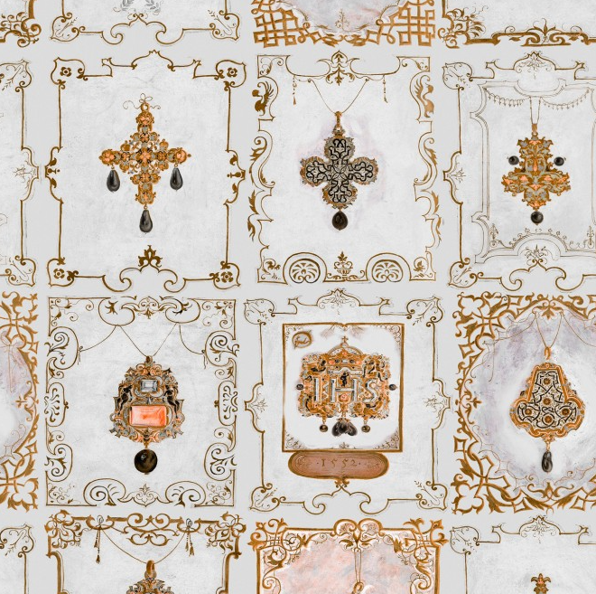 ANNA's JEWELRY Neutral Wallpaper by Mindthegap