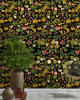 Papier peint ASIAN FRUITS AND FLOWERS Anthracite de Mindthegap