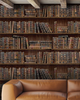 BOOK SHELVES Wallpaper by Mindthegap