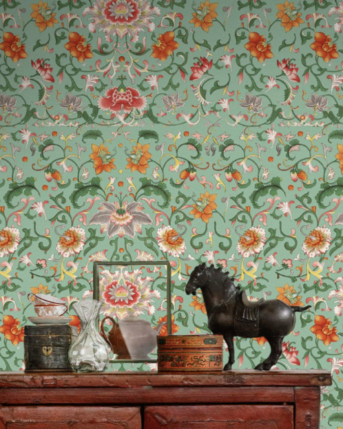 CHINESE FLORAL Wallpaper by Mindthegap