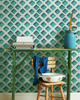 CONCRETE PATCH Turquoise Wallpaper by Mindthegap