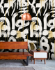 GESTURAL ABSTRACTION Anthracite Wallpaper by Mindthegap