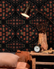 Papier peint HINDU BLOOM Anthracite par Mindthegap