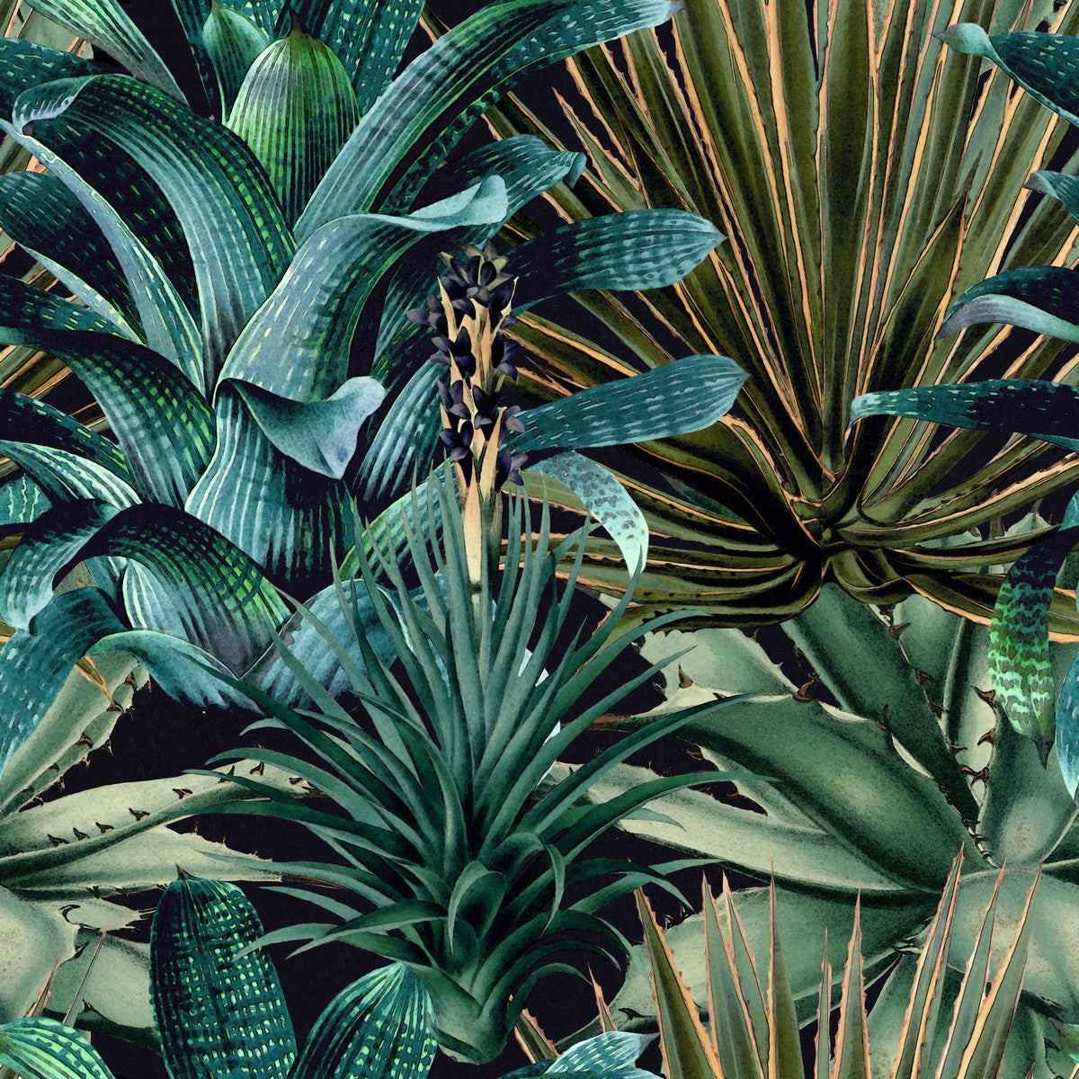 LUSH SUCCULENTS Wallpaper by Mindthegap