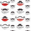 MOUSTACHE AND LIPS Wallpaper by Mindthegap