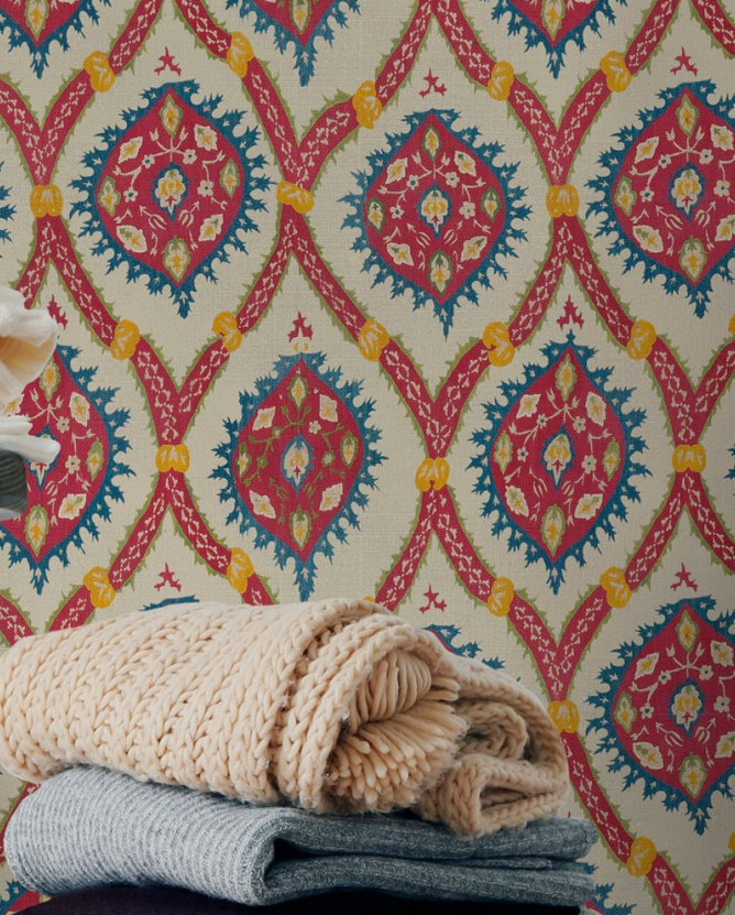 OTTOMAN Taupe Wallpaper by Mindthegap