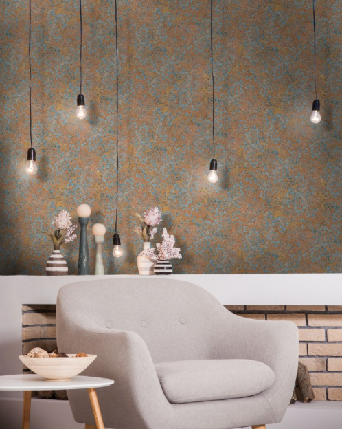 RUST PANEL Wallpaper by Mindthegap