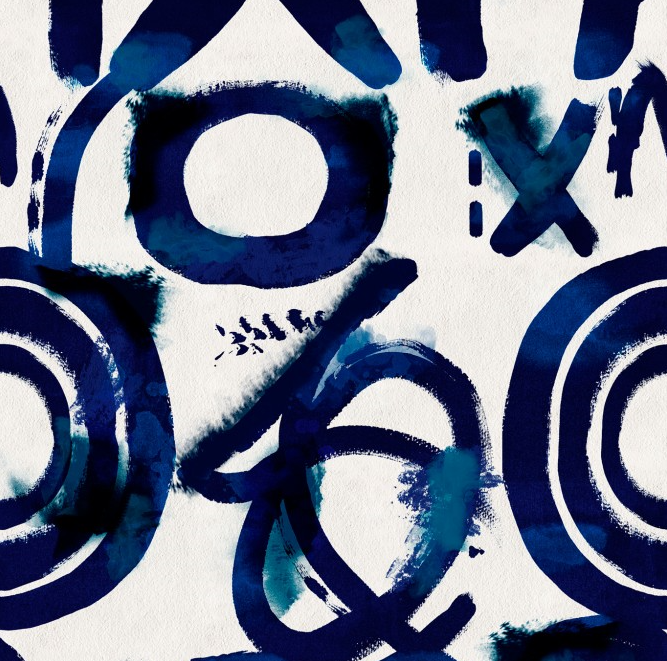SPONTANEUS Blue Wallpaper by Mindthegap