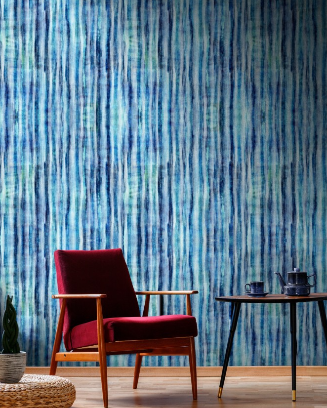 TIE DYE Aquamarine Wallpaper by Mindthegap