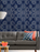 WASHED SHIBORI Indigo Papier Peint par Mindthegap