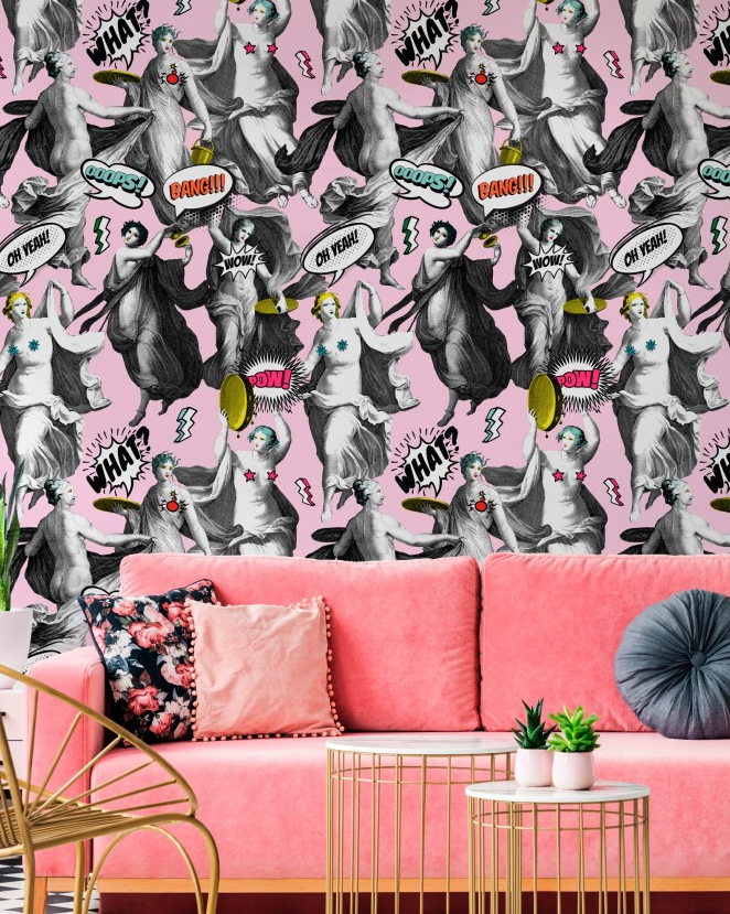 WATCH OUT! Pink Wallpaper by Mindthegap