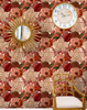 WATER LILIES Taupe Wallpaper by Mindthegap