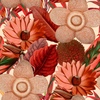 WATER LILIES Taupe Wallpaper by Mindthegap