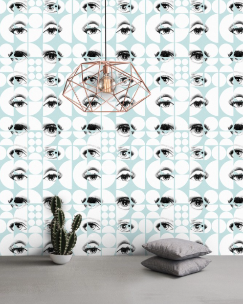 EYES AND CIRCLES Wallpaper by Mindthegap