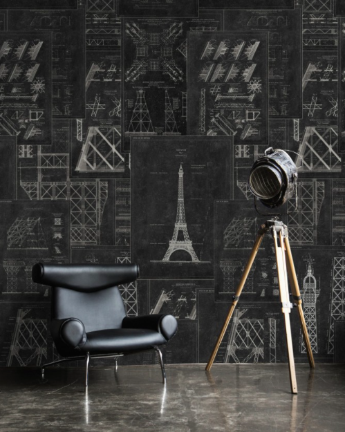 GRAND EIFFEL Wallpaper by Mindthegap