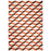 Orange Lorenzo Reversible Peruvian Llama Flat Weave Rug by Jonathan Adler