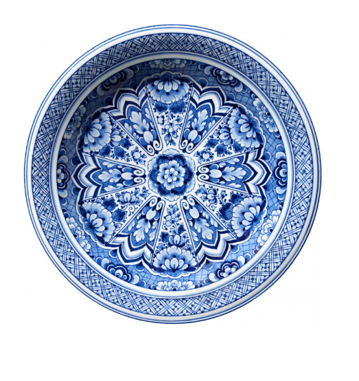 Delft Blue Plate by Marcel Wanders for Moooi Carpets