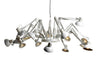 Black Dear Ingo suspension lamp by Moooi, modern lighting fixture with sleek design, hangs from ceiling with visible cord and shade.