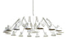 Black Dear Ingo suspension lamp by Moooi, modern lighting fixture with sleek design and adjustable suspension wires.