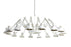 Black Dear Ingo suspension lamp by Moooi, modern lighting fixture with sleek design and adjustable suspension wires.