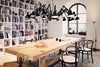 Black Dear Ingo suspension lamp by Moooi, modern lighting fixture with a sleek, sculptural design for contemporary interiors.