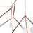 Small copper Heracleum III suspended lighting fixture by Moooi, featuring intricate design and multiple light branches.
