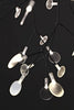 Small copper Heracleum III suspended lighting fixture by Moooi, showcasing intricate design and modern artistry.