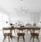 Small copper Heracleum III suspended lighting by Moooi with intricate branch-like design and multiple light bulbs.
