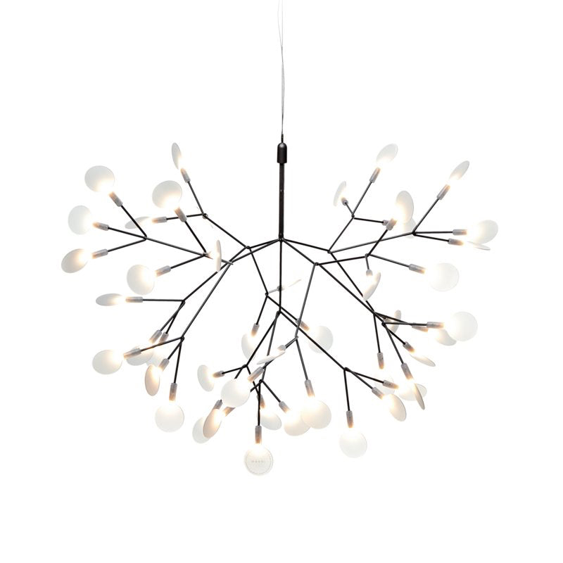 Small copper Heracleum III suspended lighting fixture by Moooi with intricate, branching design and modern aesthetic.