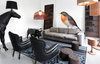 Moooi Horse Floor Lamp featuring a sleek horse-shaped lighting design, standing tall with a modern aesthetic for stylish lighting.