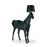 Moooi Horse Floor Lamp featuring a sculptural horse-shaped design in modern lighting style, placed on a wooden floor.
