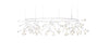 Moooi Heracleum III The Big O copper lighting fixture, featuring a large, sculptural design with multiple branching arms.