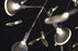 Copper Heracleum III The Big O Moooi lighting fixture with multiple branches and LED bulbs, modern and artistic design.