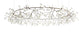 Copper Heracleum III The Big O lighting fixture by Moooi, featuring a modern, sculptural design with multiple branches and light bulbs.