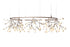 Moooi Heracleum III The Big O lighting fixture with a copper finish, showcasing its unique, sculptural design and multiple light bulbs.
