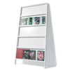 Small oblique shelving unit by Moooi, featuring sleek lacquered storage with a modern, geometric design.