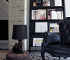 Small oblique shelving unit by Moooi, featuring sleek lacquered storage with a modern, minimalist design.