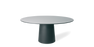 White Container Table Foot by Moooi, sleek modern table leg for contemporary furniture design.
