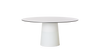White Container Table Foot by Moooi, a modern table component with a sleek, minimalist design and sturdy metal construction.